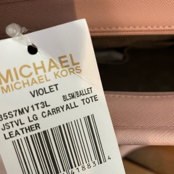 NWT Michael Kors JSTVL perforated LG tote - Picture 7 of 8